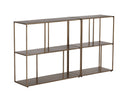 Small Antique Brass Bookcase Eiffel Low by Matho Sun, view 3