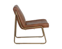 Bravo Cognac Lounge Chair Anton by Matho Sun, view 3