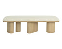 Light Oak Geralt Linen Bench Hiro by Matho Sun, view 2