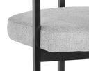 Gunmetal Belfast Heather Grey Dining Armchair Marris by Matho Sun, view 5