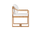 Stinson White Dining Armchair Tahiti by Matho Sun, view 3