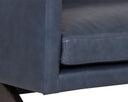 Cortina Ink Leather Sofa Rogers by Matho Sun, view 5