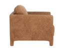 Camel Leather Lounge Chair Rodney by Matho Sun, view 3