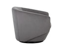 Antonio Charcoal Lounge Chair Treviso Swivel by Matho Sun, view 3