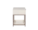 Small Champagne Gold Cream Nightstand Rebel by Matho Sun, view 3