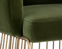 Forest Green Dining Armchair Gala by Matho Sun, view 6