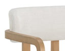 Rustic Oak Heather Ivory Tweed Dining Armchair Madrone by Matho Sun, view 6