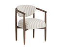 Antique Brown Gifford Script Dining Armchair Sigrid by Matho Sun