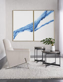 40" X 60" Gold Floater Frame Nature Fluidity (Set Of 2) by Matho Sun, view 3