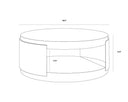White Coffee Table Cavette by Matho Sun, view 6
