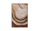 40" X 60" Deep Brown Floater Frame Nature Turning Point Ii by Matho Sun