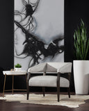 72" X 48" Black Floater Frame Screen Smoke by Matho Sun, view 3
