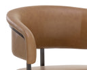 Gunmetal Milliken Cognac Counter Stool Marris by Matho Sun, view 6