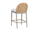 Greige Louis Cream Counter Stool Calandri by Matho Sun, view 4