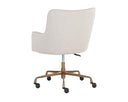 Beige Linen Office Chair Franklin by Matho Sun, view 4