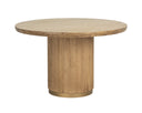 Round Rustic Oak 48" Dining Table Kalla by Matho Sun, view 2