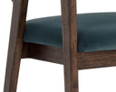 Smoke Acacia Meg Dusty Teal Dining Armchair Milton by Matho Sun, view 6