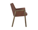 Bravo Cognac Dining Armchair Bernadette by Matho Sun, view 3