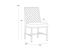 Dark Grey Dining Chairs set of 2 Leighland by Matho Sun, view 8