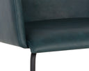 Dark Teal Dining Armchair Hensley by Matho Sun, view 6