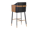 Napa Black / Napa Cognac Barstool Carter by Matho Sun, view 3