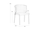 Belfast Oatmeal Dining Chair Zayden by Matho Sun, view 8