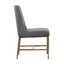 Dark Grey Dining Chairs set of 2 Leighland by Matho Sun, view 2