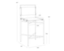 Cognac Leather Counter Stool Corrigan by Matho Sun, view 8