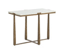 White Marble Table Cowell Side by Matho Sun, view 2