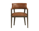 Brown Shalimar Tobacco Leather Dining Armchair Brylea by Matho Sun, view 2