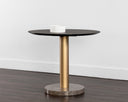 Gold Grey Marble / Charcoal Grey 35.5" Bistro Table Monaco by Matho Sun, view 3