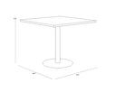 36" Bistro Table Corina by Matho Sun, view 7