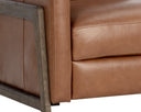 Shalimar Tobacco Leather Lounge Chair Brandon Recliner by Matho Sun, view 6