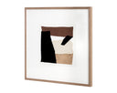 40" X 40" Medium Brown Frame Abstract Family Dynamics Ii by Matho Sun, view 2