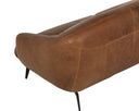 Cognac Leather Sofa Armani by Matho Sun, view 4
