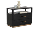 Black Nightstand Danette by Matho Sun