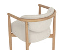 Light Oak Monument Oatmeal Dining Armchair Sigrid by Matho Sun, view 5