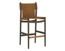 Nubuck Caramel Leather Barstool Argus by Matho Sun