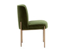 Antique Brass Forest Green Dining Chair Richie by Matho Sun, view 3