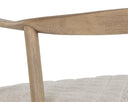 Weathered Oak Dove Cream Dining Armchair Jeremy by Matho Sun, view 6