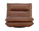 Cognac Leather Chair Colson Swivel Armless by Matho Sun, view 2