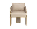 Napa Beige Dining Armchair Baz by Matho Sun, view 2