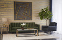 60" X 60" Gold Floater Frame Geometric In A Maze by Matho Sun, view 3