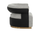 Helios Check Black / Napa Black Lounge Chair Olida Swivel by Matho Sun, view 3