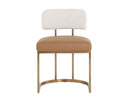 Napa Cognac / Rhea Light Barley Dining Chair Larissa by Matho Sun, view 2