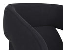 Abbington Black Dining Armchair Kendrick Wheeled by Matho Sun, view 6