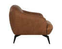 Cognac Leather Armchair Armani by Matho Sun, view 3