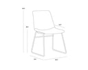 Antique Grey Dining Chairs set of 2 Cal by Matho Sun, view 6