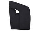 Abbington Black Dining Armchair Kendrick Wheeled by Matho Sun, view 3