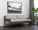 Brown Vault Fog / Bravo Cognac Sofa Mauti by Matho Sun, view 4